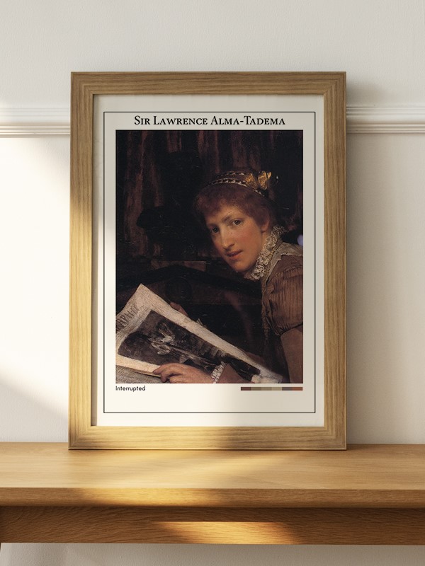 Sir Lawrence Alma-Tadema Interrupted Poster - En İyi Fiyatlarla