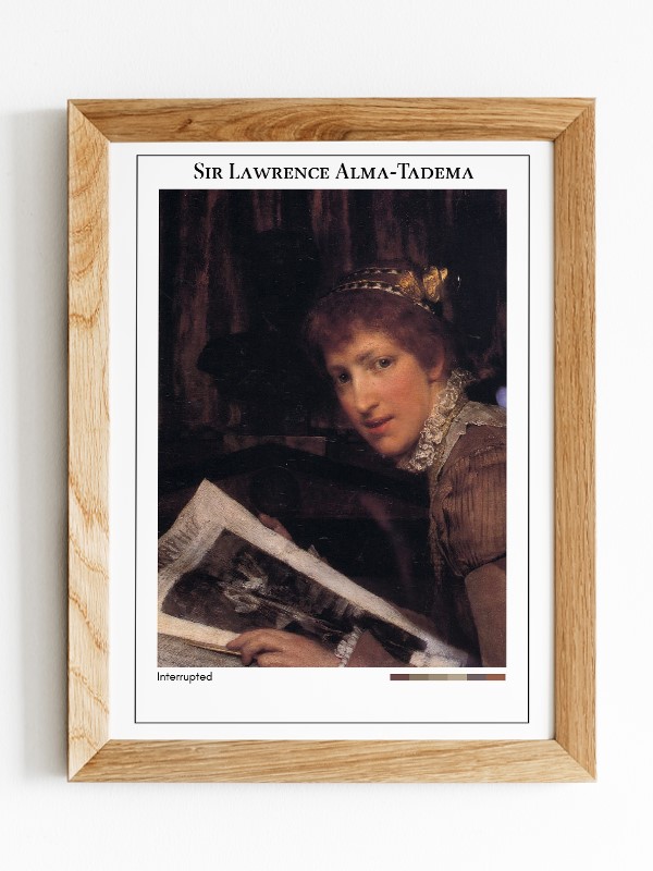 Sir Lawrence Alma-Tadema Interrupted Poster
