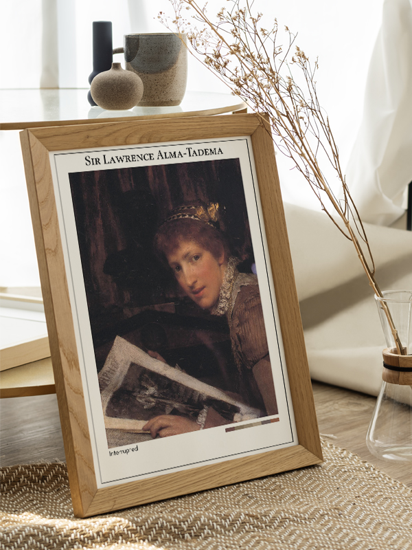 Sir Lawrence Alma-Tadema Interrupted Poster