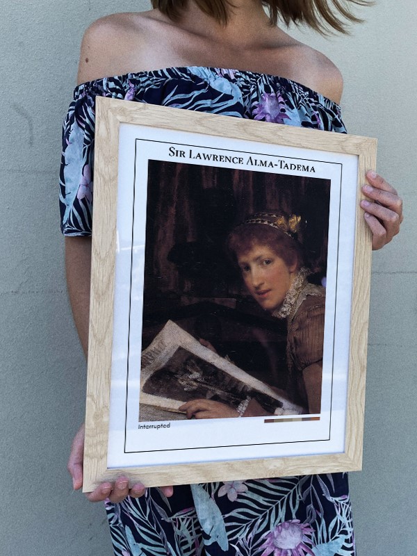 Sir Lawrence Alma-Tadema Interrupted Poster
