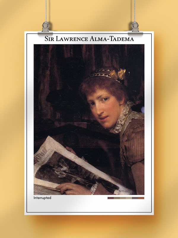 Sir Lawrence Alma-Tadema Interrupted Poster