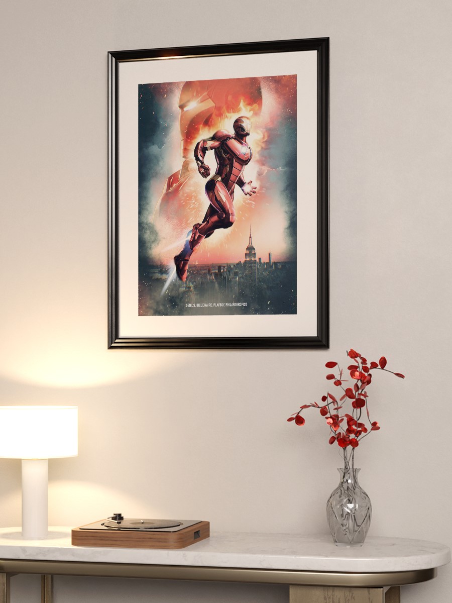 Iron Man quote 2 Poster, Çerçevesiz Tv Film Poster