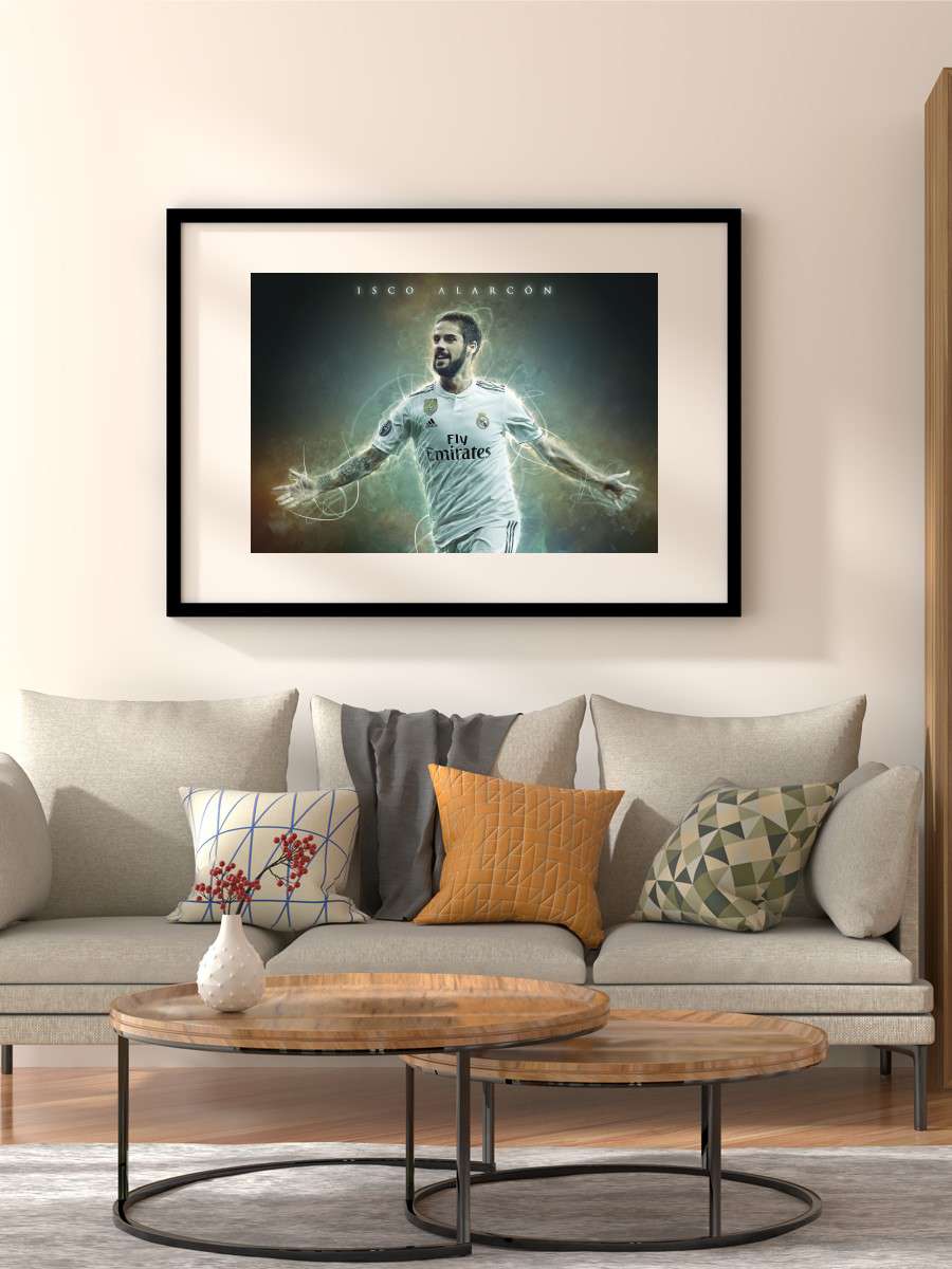 Isco Alarcon Futbol Poster Çerçevesiz Yüksek Kalite Futbolcu Duvar Poster