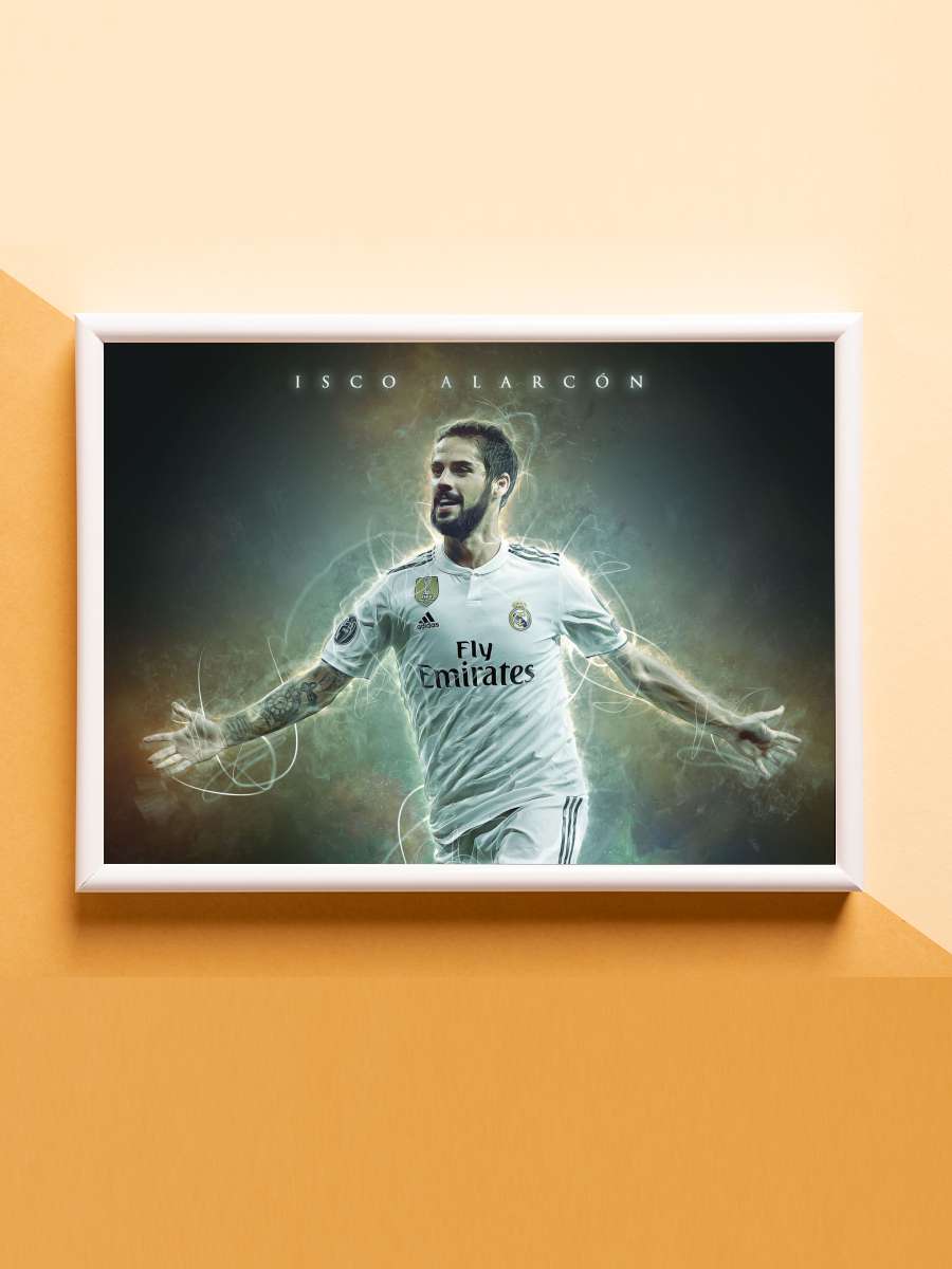Isco Alarcon Futbol Poster Çerçevesiz Yüksek Kalite Futbolcu Duvar Poster