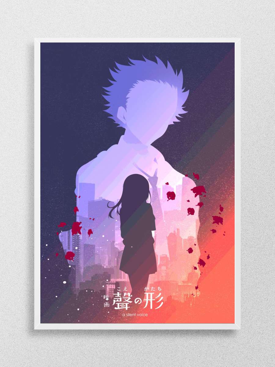 Ishida x Nishimiya Anime Poster Çerçevesiz Yüksek Kalite Anime Duvar Poster