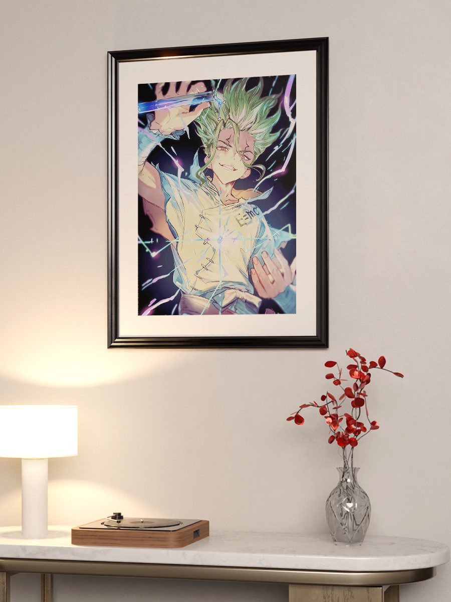 Ishigami Senku Anime Poster Çerçevesiz Yüksek Kalite Anime Duvar Poster