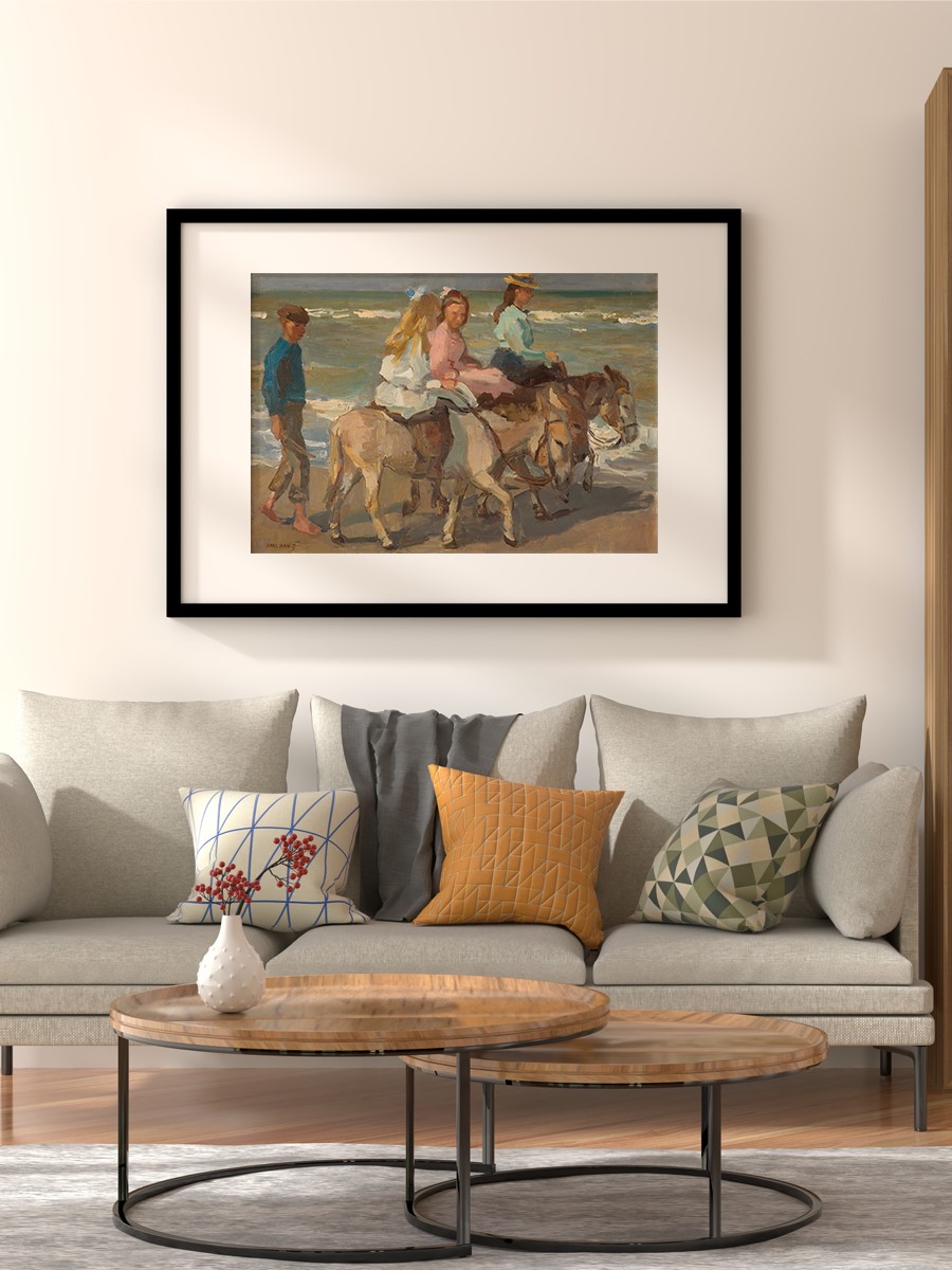 Israels Donkey Riding Tablo Sanatsal Ünlü Ressam Poster Çerçevesiz Yüksek Kalite Poster