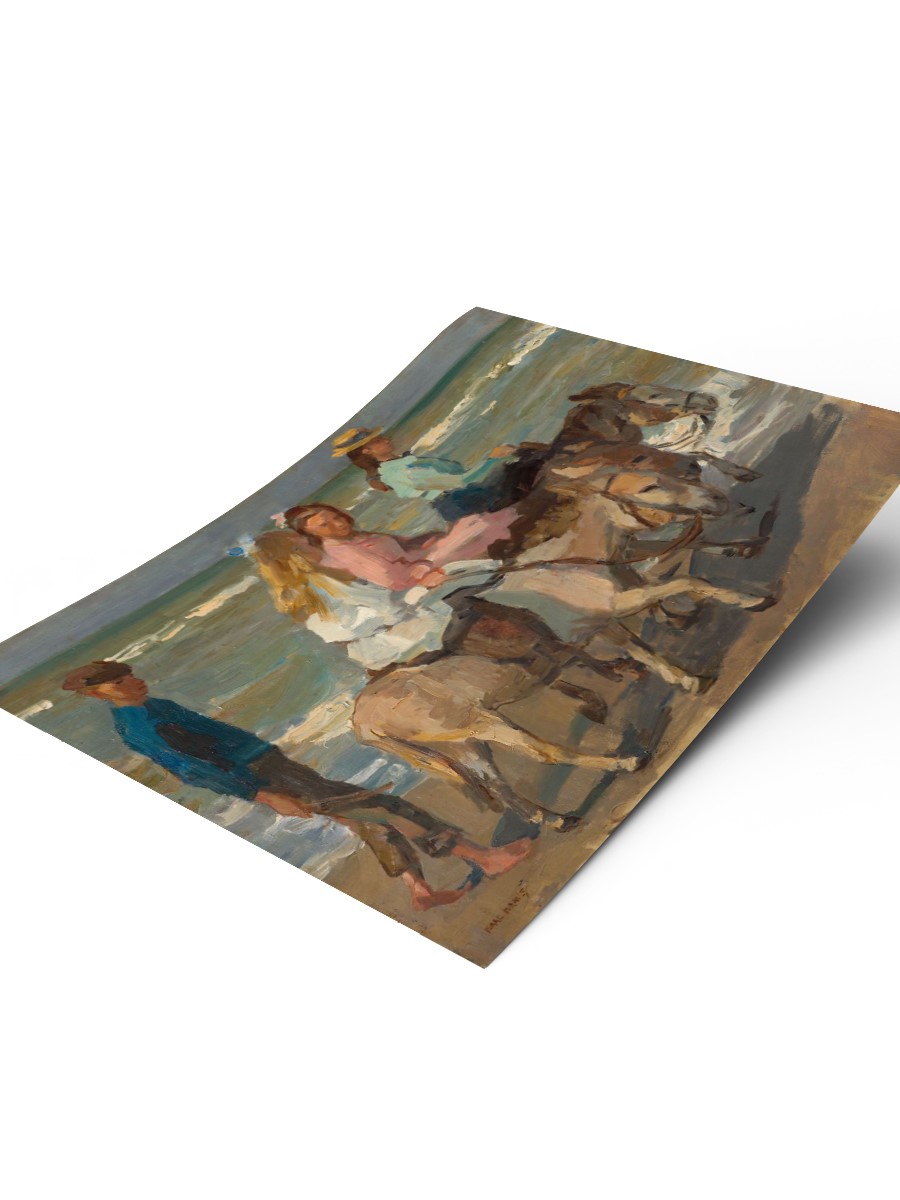 Israels Donkey Riding Tablo Sanatsal Ünlü Ressam Poster Çerçevesiz Yüksek Kalite Poster