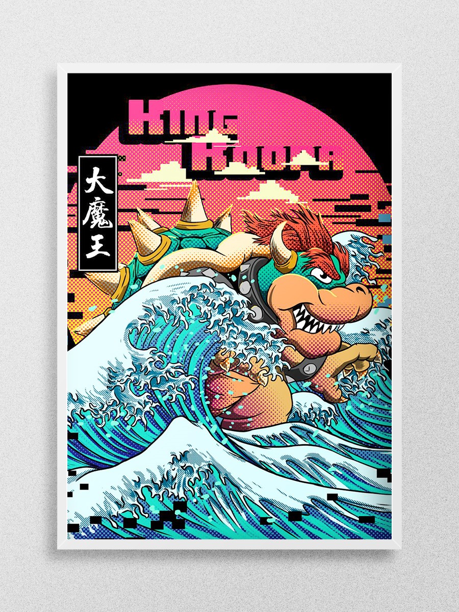 its king koooooopa Anime Poster Çerçevesiz Yüksek Kalite Anime Duvar Poster