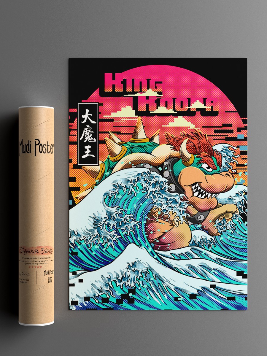 its king koooooopa Anime Poster Çerçevesiz Yüksek Kalite Anime Duvar Poster