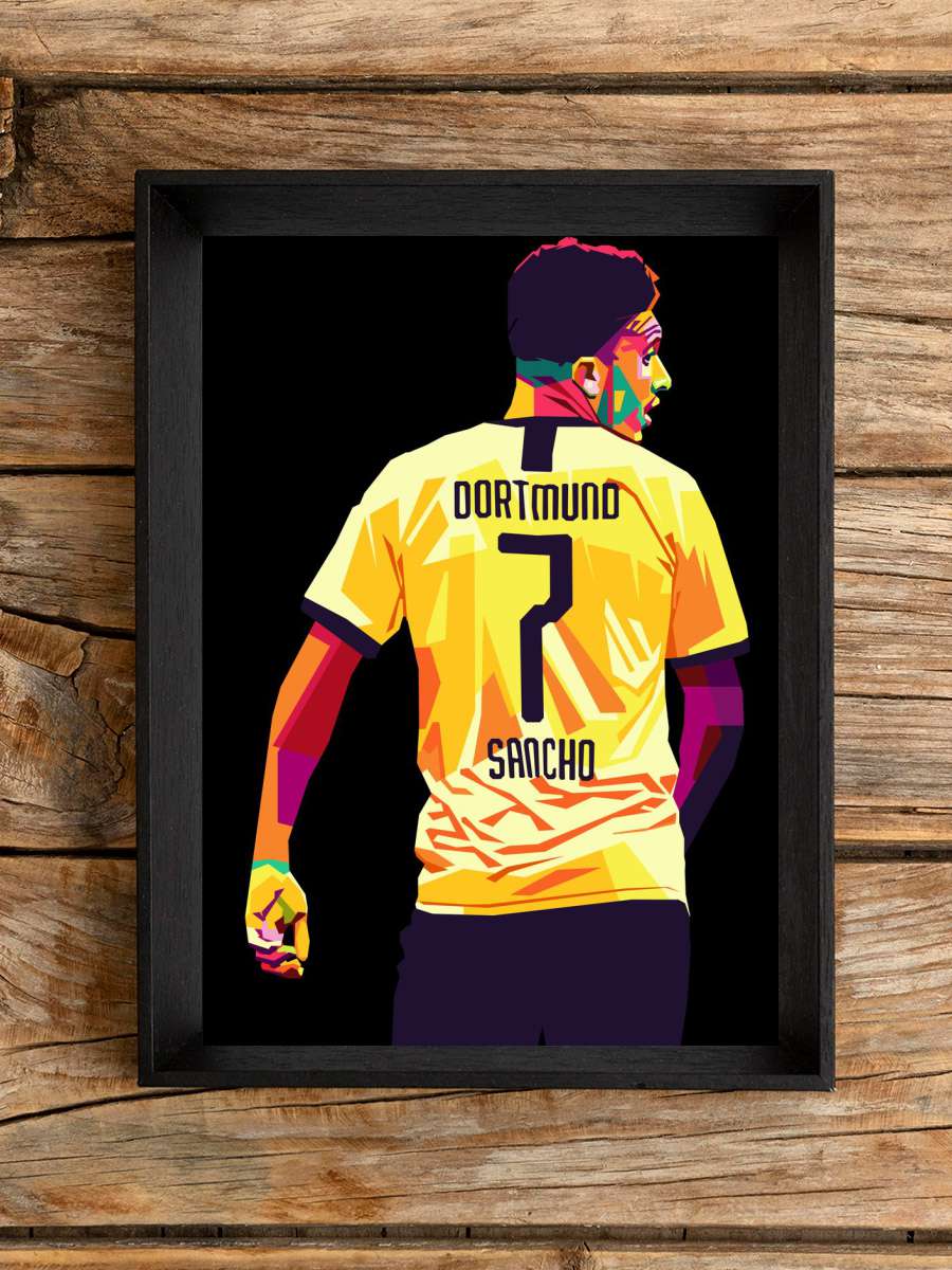 jadon sancho Futbol Poster Çerçevesiz Yüksek Kalite Futbolcu Duvar Poster