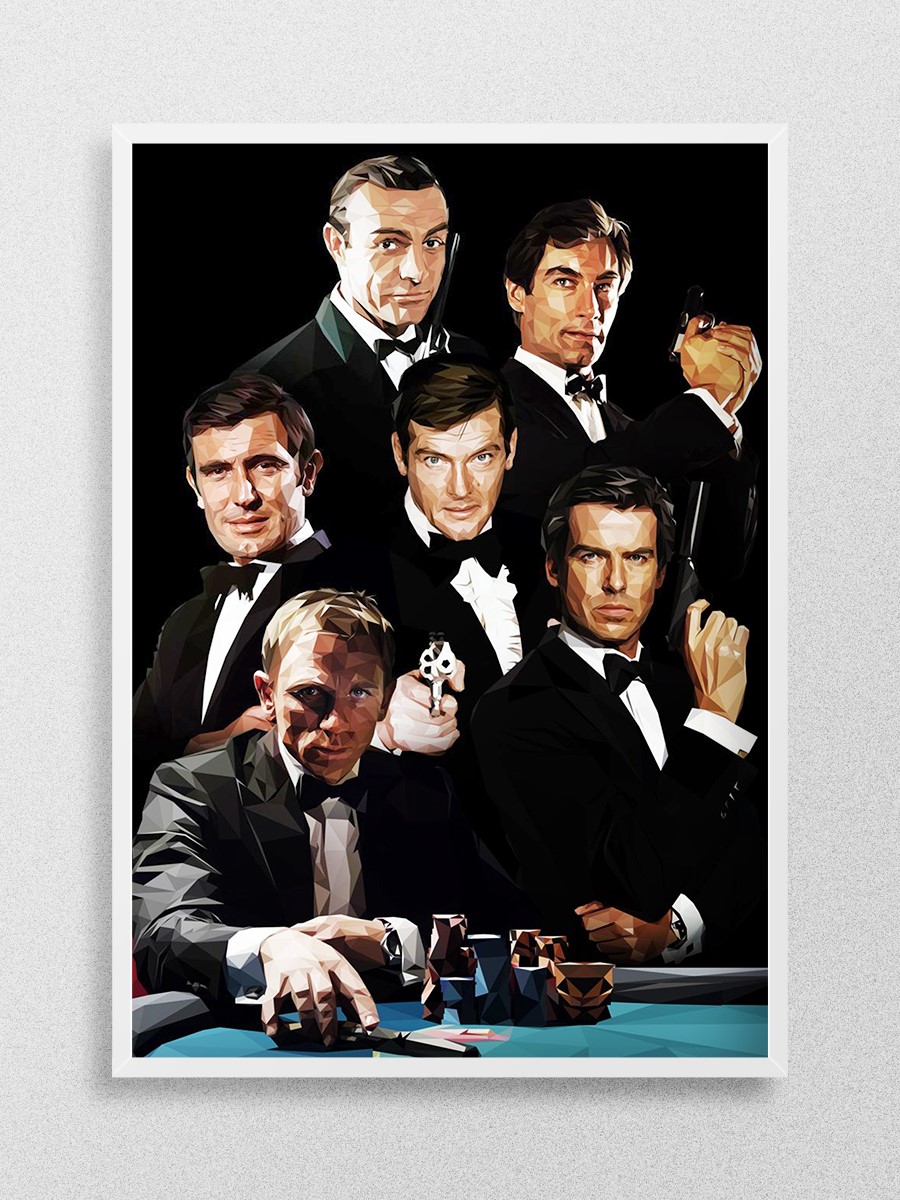 james bond 007 Poster, Çerçevesiz Tv Film Poster