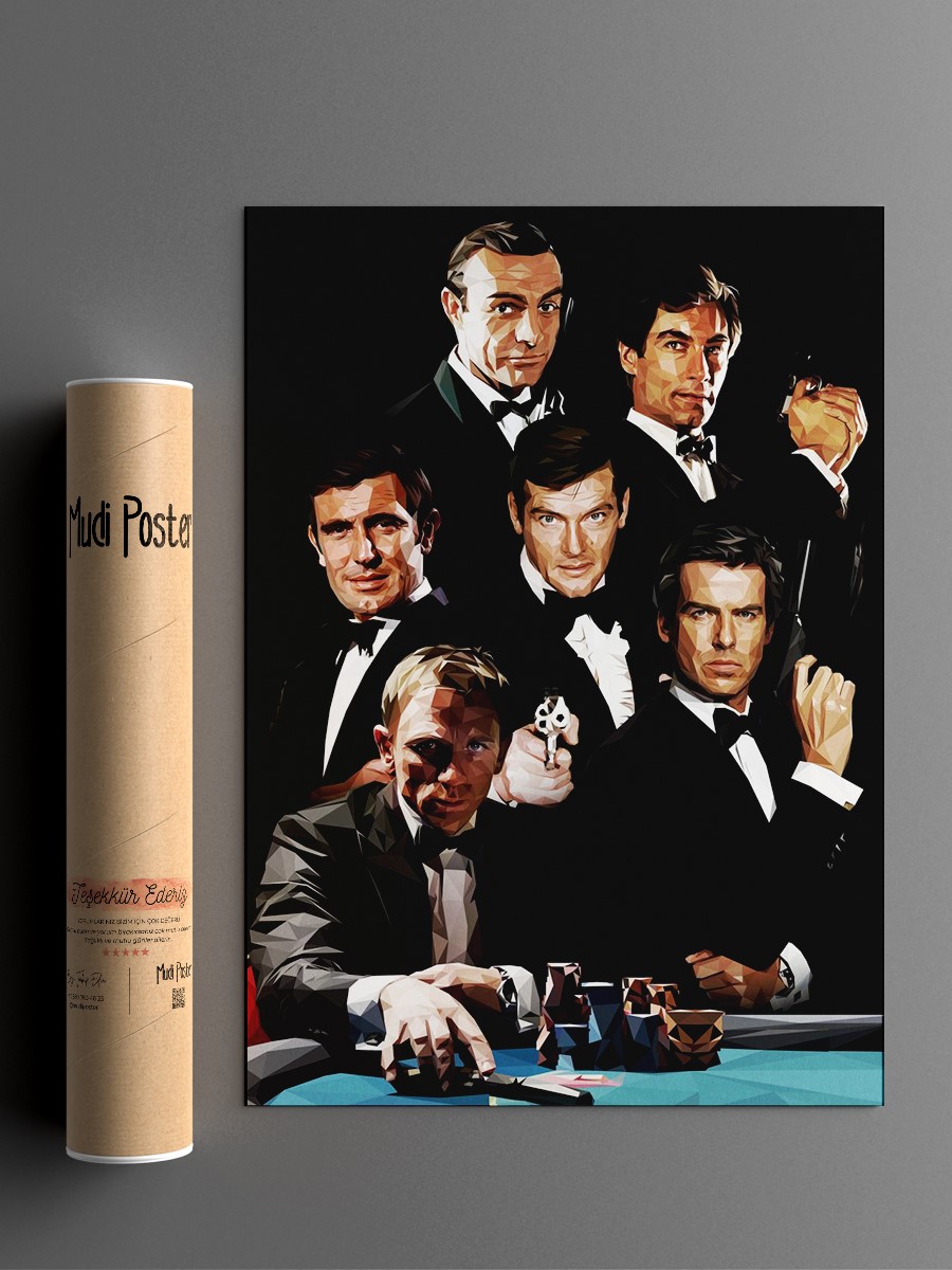 james bond 007 Poster, Çerçevesiz Tv Film Poster
