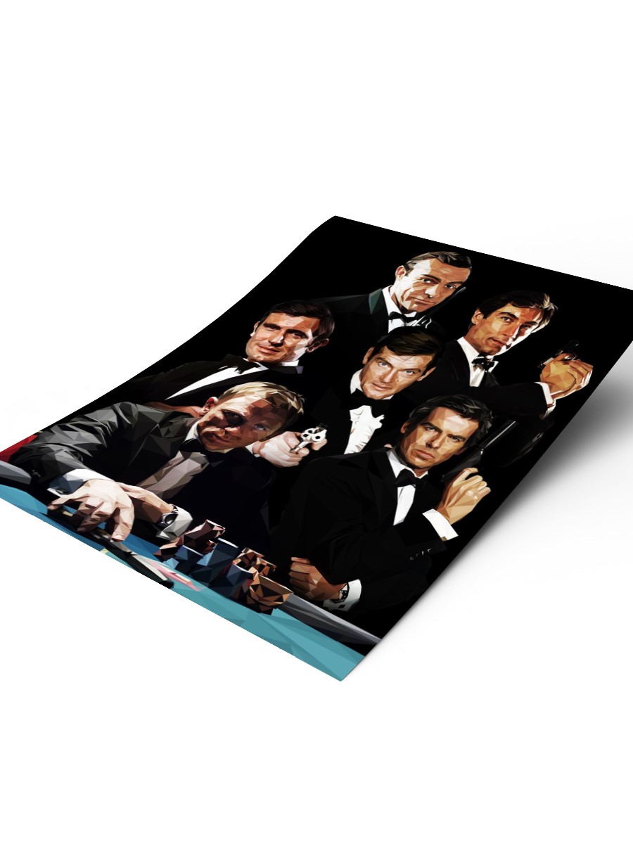 james bond 007 Poster, Çerçevesiz Tv Film Poster