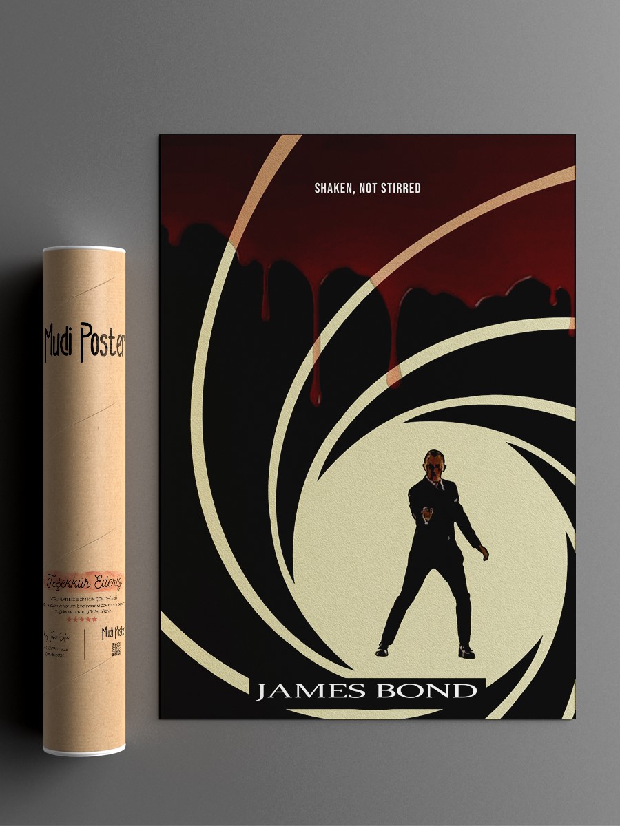 James Bond Poster, Çerçevesiz Tv Film Poster