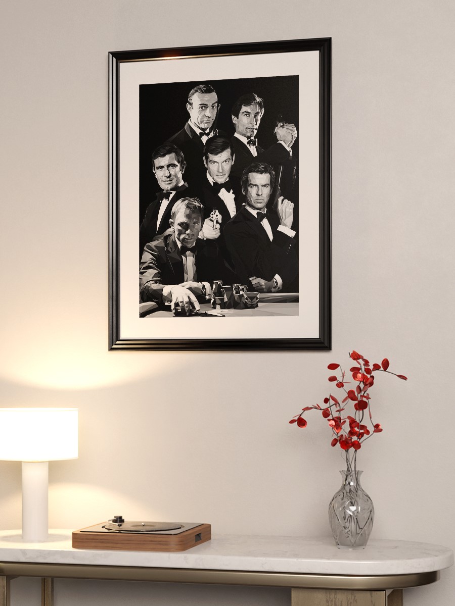 james bond Poster, Çerçevesiz Tv Film Poster