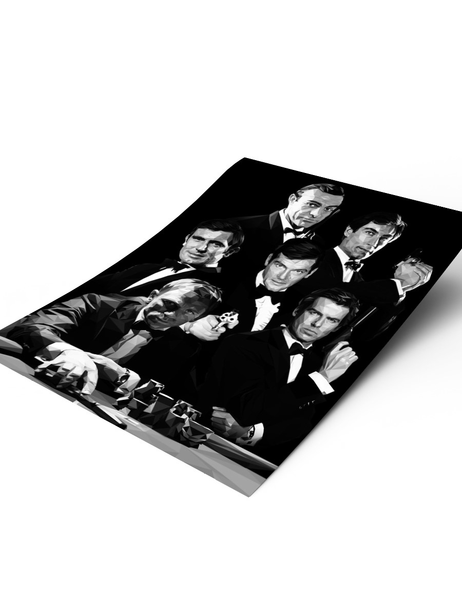 james bond Poster, Çerçevesiz Tv Film Poster