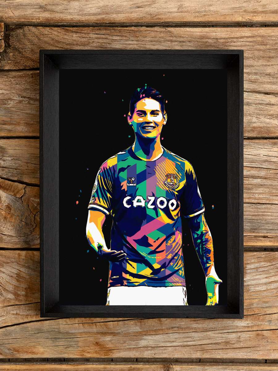 James Rodriguez Futbol Poster Çerçevesiz Yüksek Kalite Futbolcu Duvar Poster