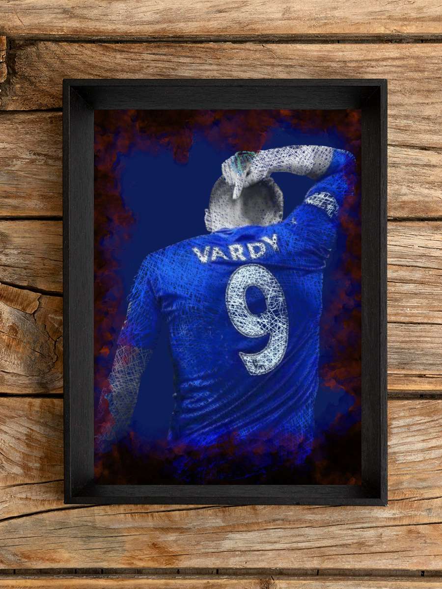 Jamie Vardy Futbol Poster Çerçevesiz Yüksek Kalite Futbolcu Duvar Poster