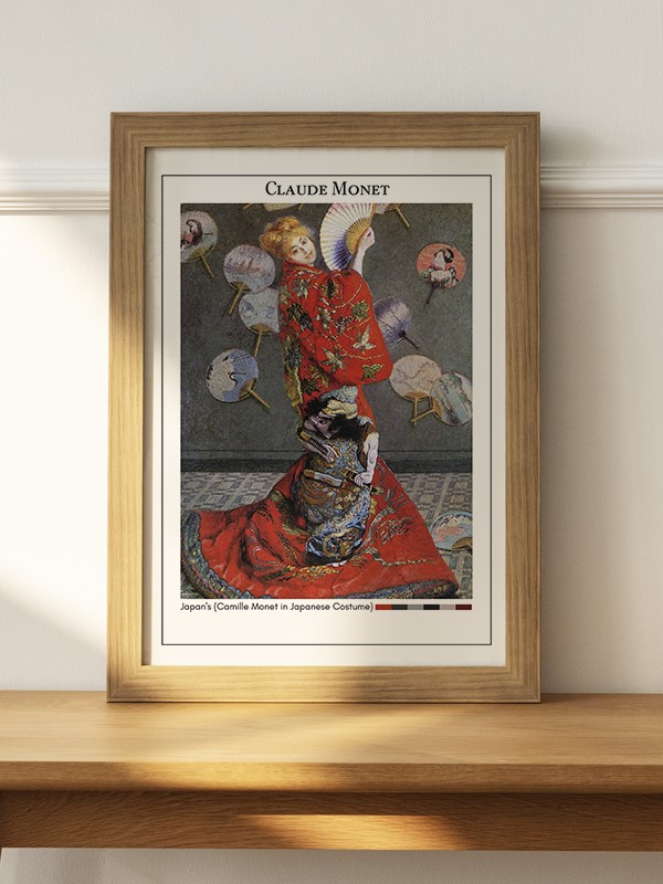 Claude Monet Japan's (Camille Monet in Japanese Costume) Poster - En İyi Fiyatlarla