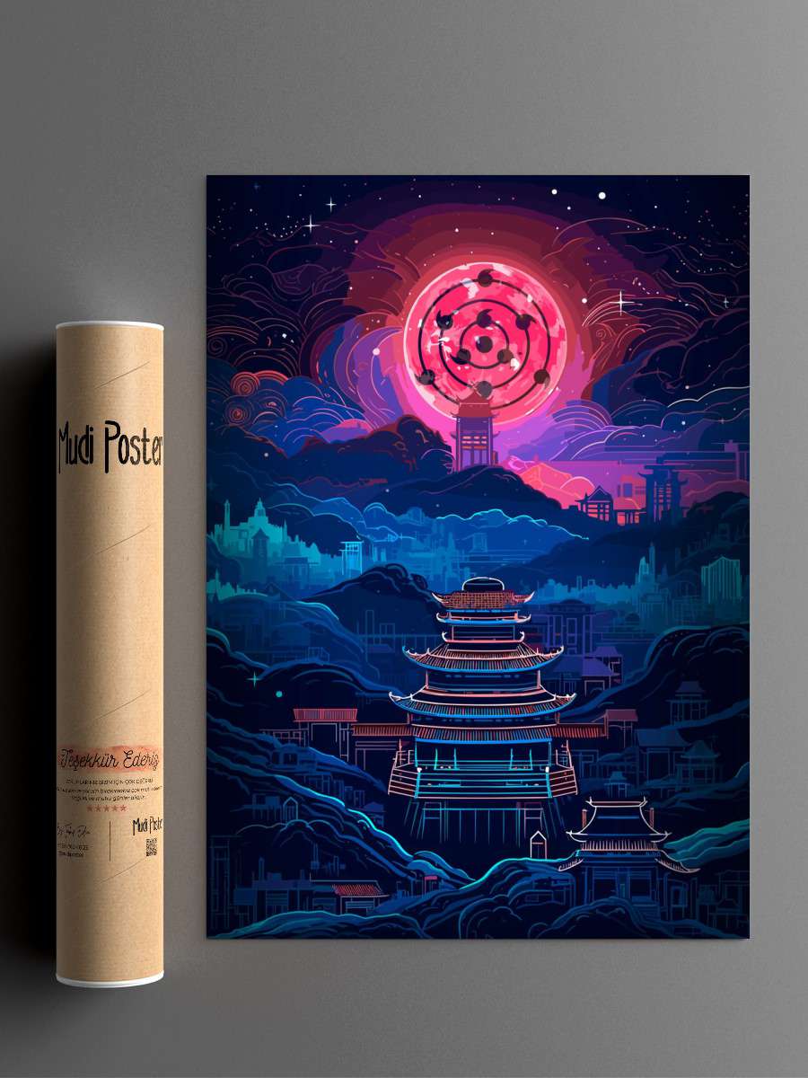Japanese Landscape Anime Poster Çerçevesiz Yüksek Kalite Anime Duvar Poster