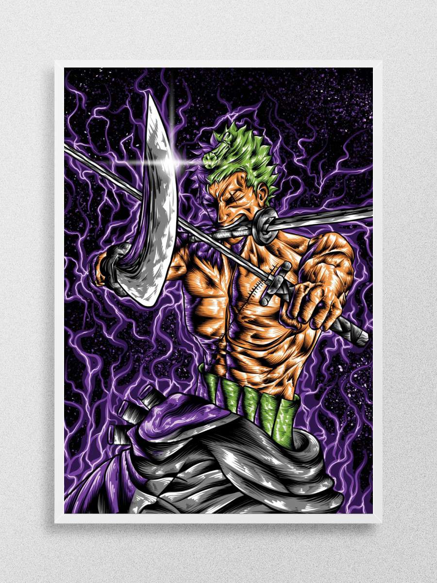 Japanese Swordman Samurai Anime Poster Çerçevesiz Yüksek Kalite Anime Duvar Poster