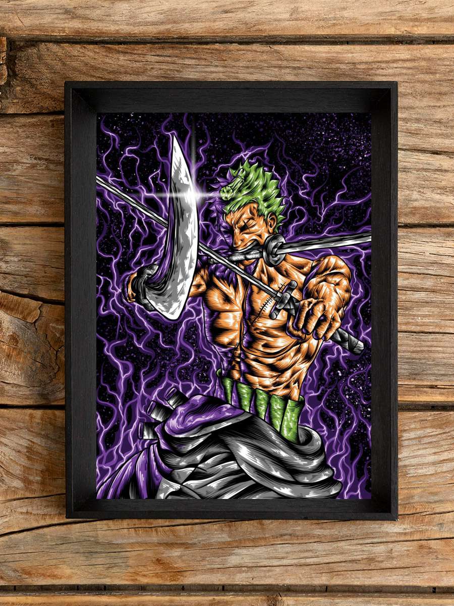 Japanese Swordman Samurai Anime Poster Çerçevesiz Yüksek Kalite Anime Duvar Poster