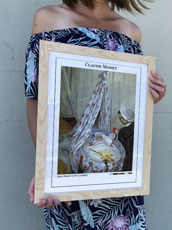 Claude Monet Jean Monet in the Craddle Poster