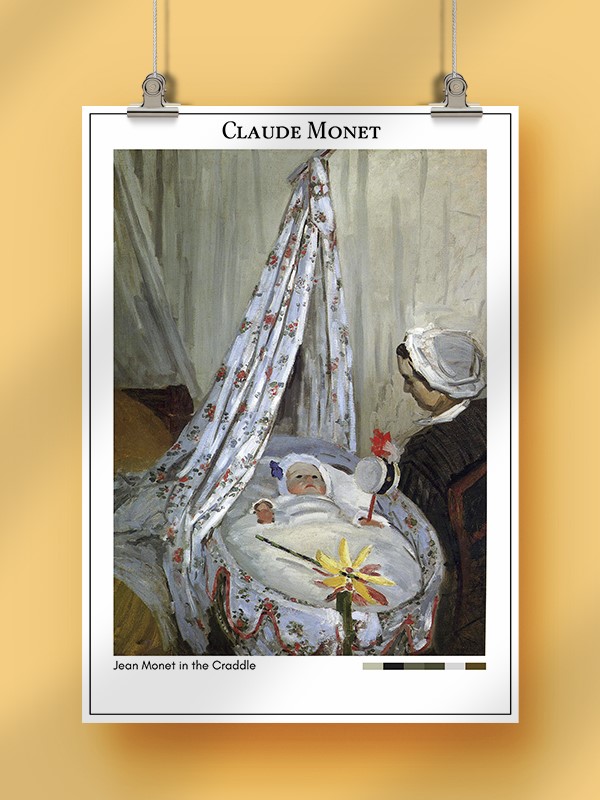 Claude Monet Jean Monet in the Craddle Poster