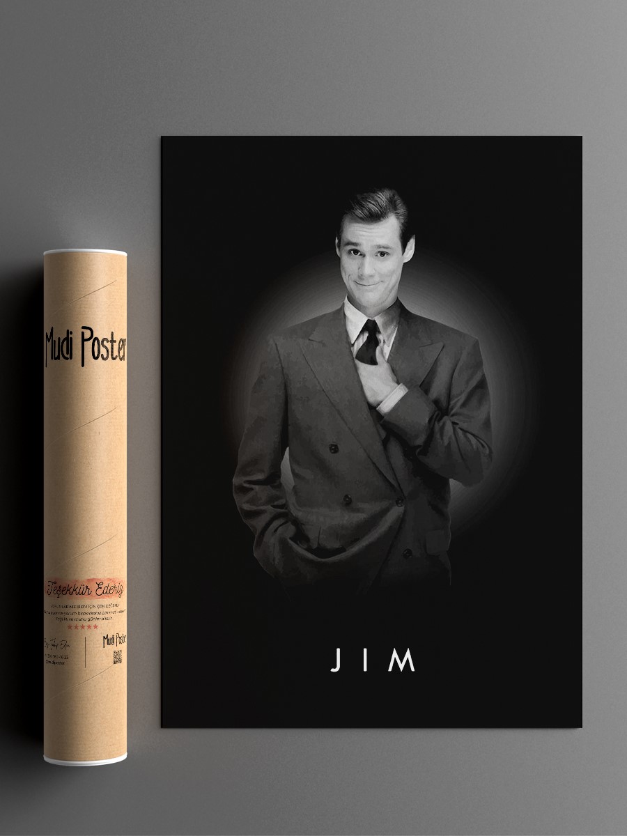 Jim Carrey Poster, Çerçevesiz Tv Film Poster