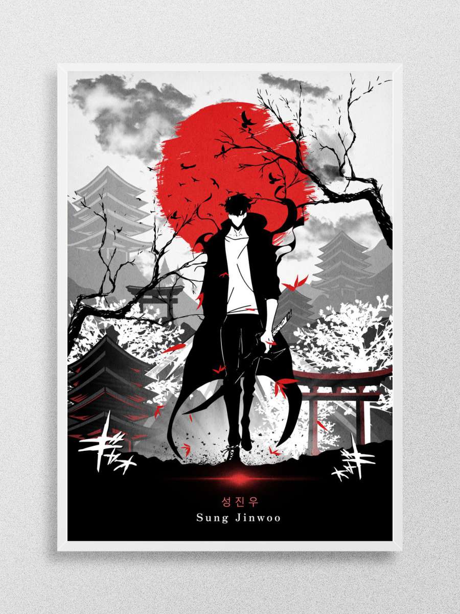 Jinwoo Solo Leveling Anime Poster Çerçevesiz Yüksek Kalite Anime Duvar Poster - En İyi Fiyatlarla