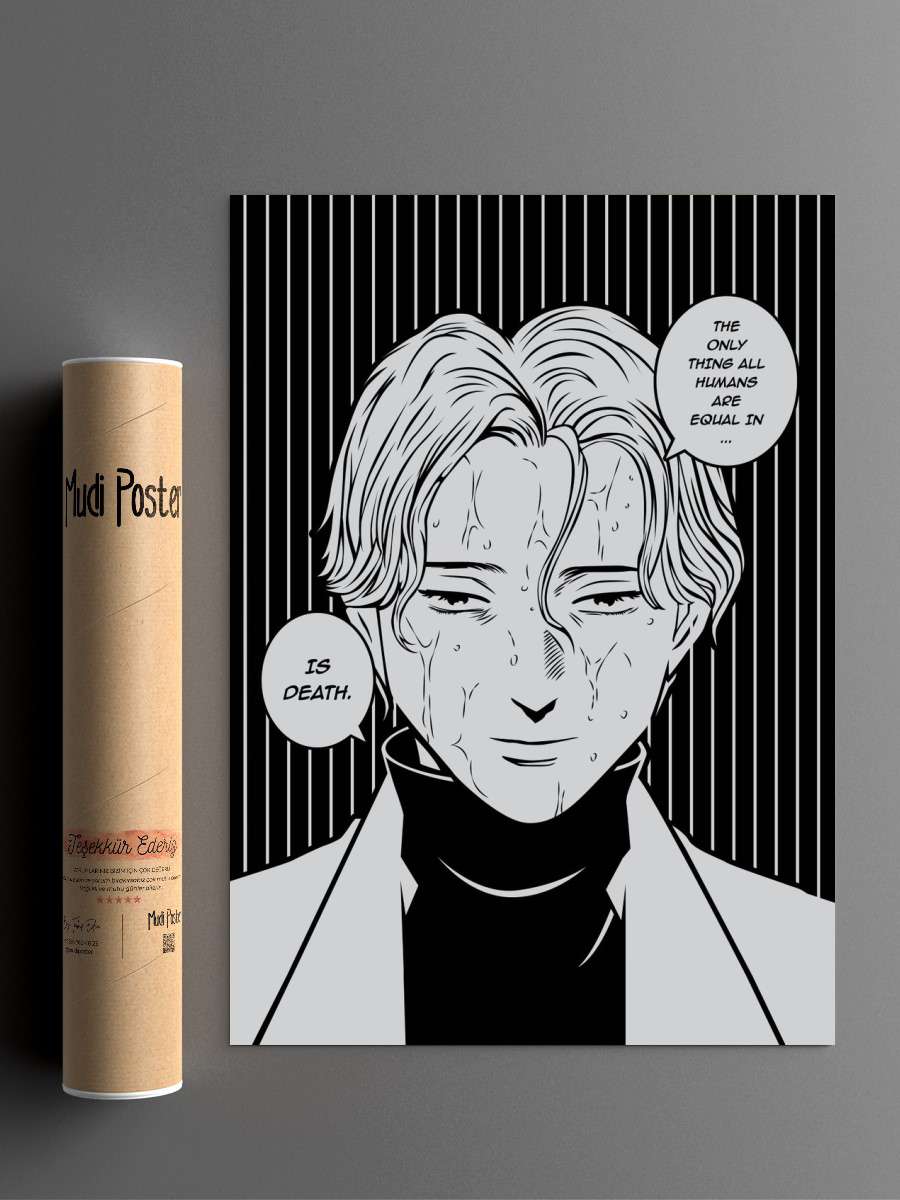 Johan Liebert Monster Anime Poster Çerçevesiz Yüksek Kalite Anime Duvar Poster