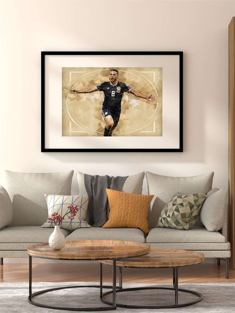 John McGinn Futbol Poster Çerçevesiz Yüksek Kalite Futbolcu Duvar Poster