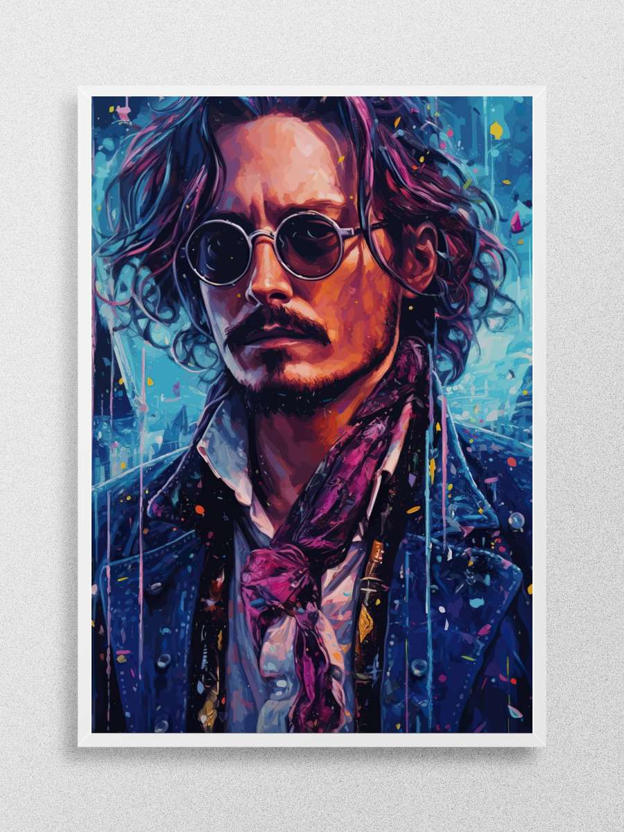 Johnny Depp Watercolor Anime Poster Çerçevesiz Yüksek Kalite Anime Duvar Poster
