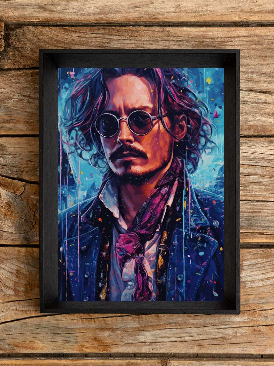 Johnny Depp Watercolor Anime Poster Çerçevesiz Yüksek Kalite Anime Duvar Poster