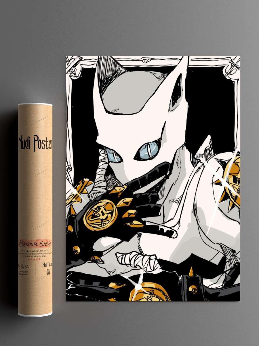 Jojo Bizarre Anime Poster Çerçevesiz Yüksek Kalite Anime Duvar Poster