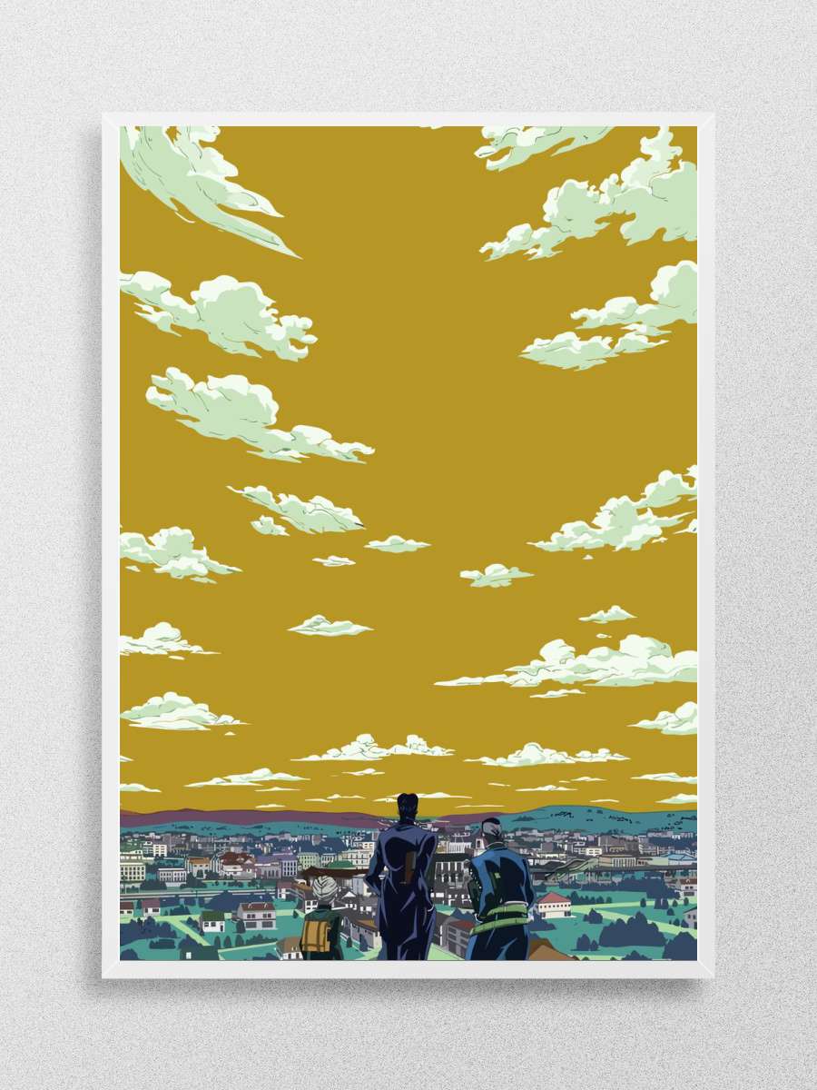 Jojo Bizarre Anime Poster Çerçevesiz Yüksek Kalite Anime Duvar Poster