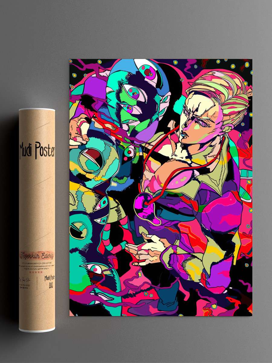 jojos bizarre Anime Poster Çerçevesiz Yüksek Kalite Anime Duvar Poster