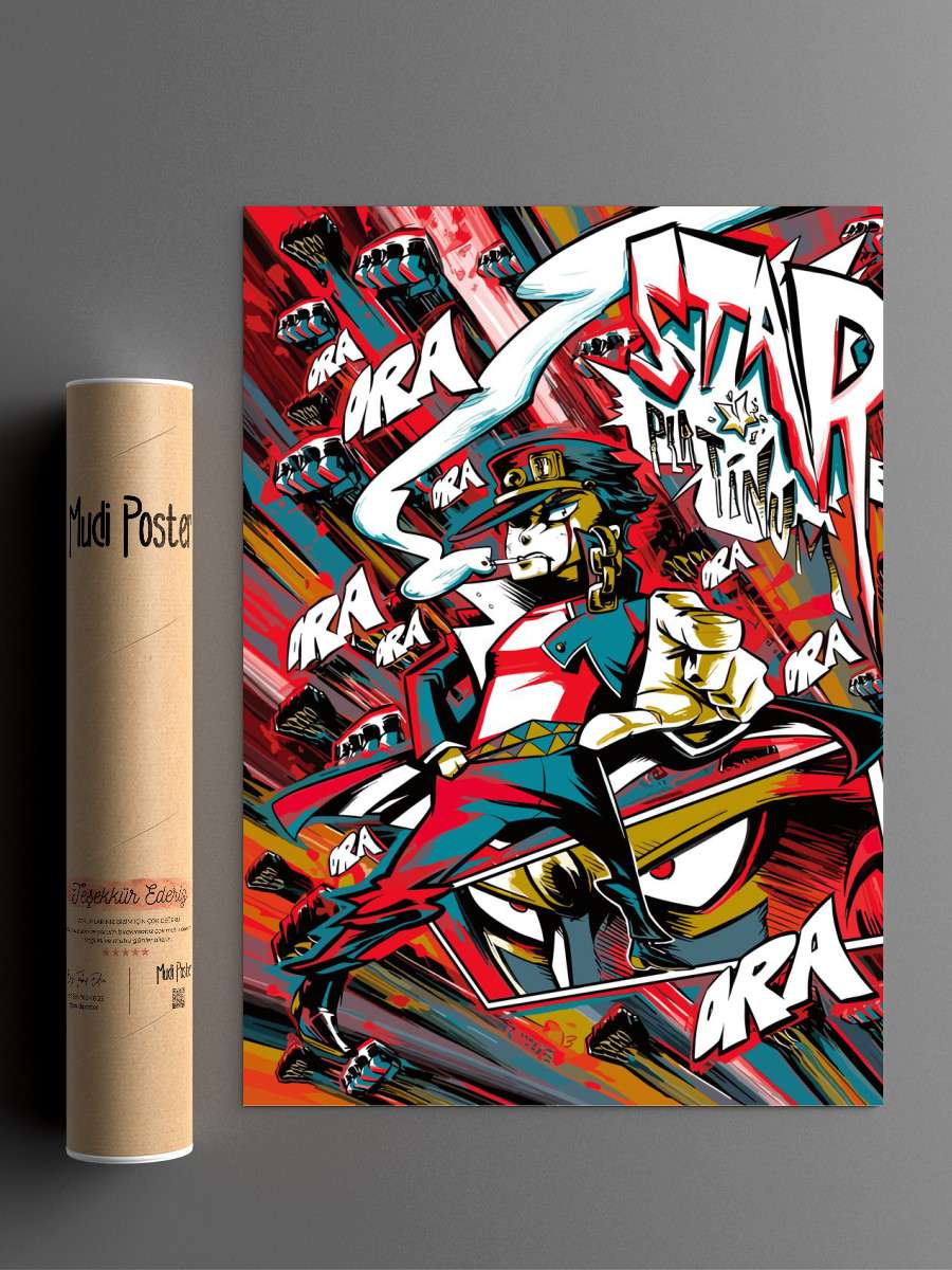 jojos bizarre Anime Poster Çerçevesiz Yüksek Kalite Anime Duvar Poster