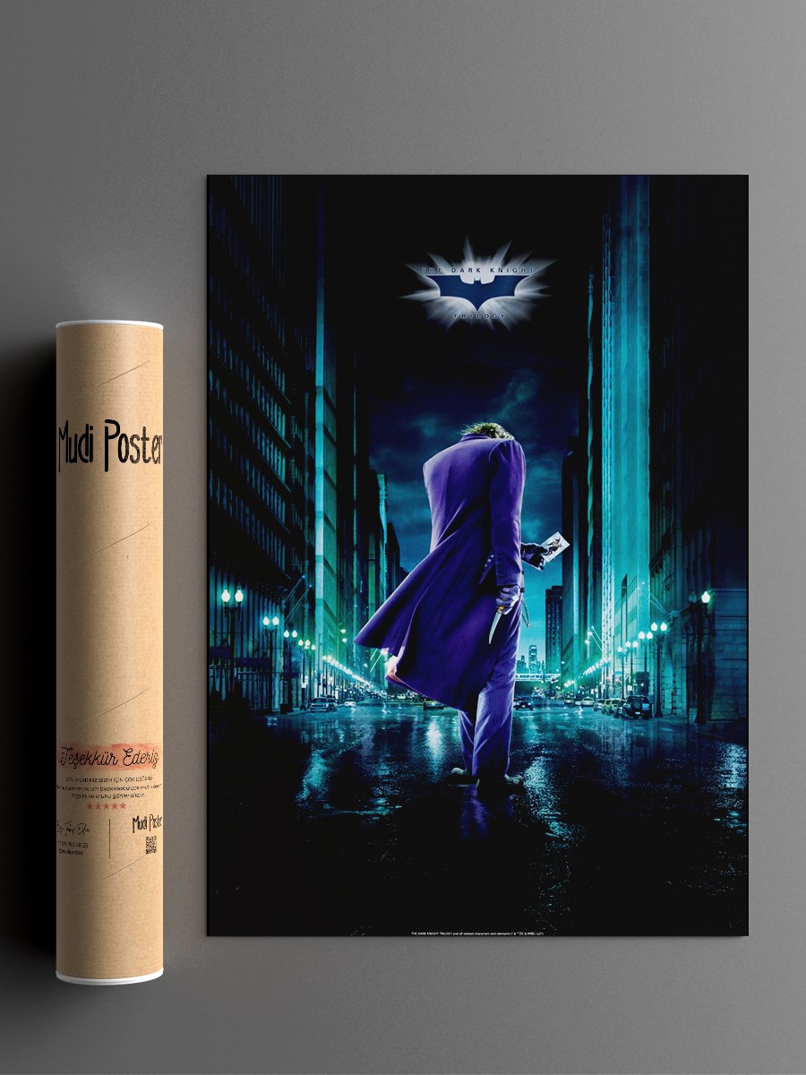 Joker in Gotham City Poster, Çerçevesiz Tv Film Poster