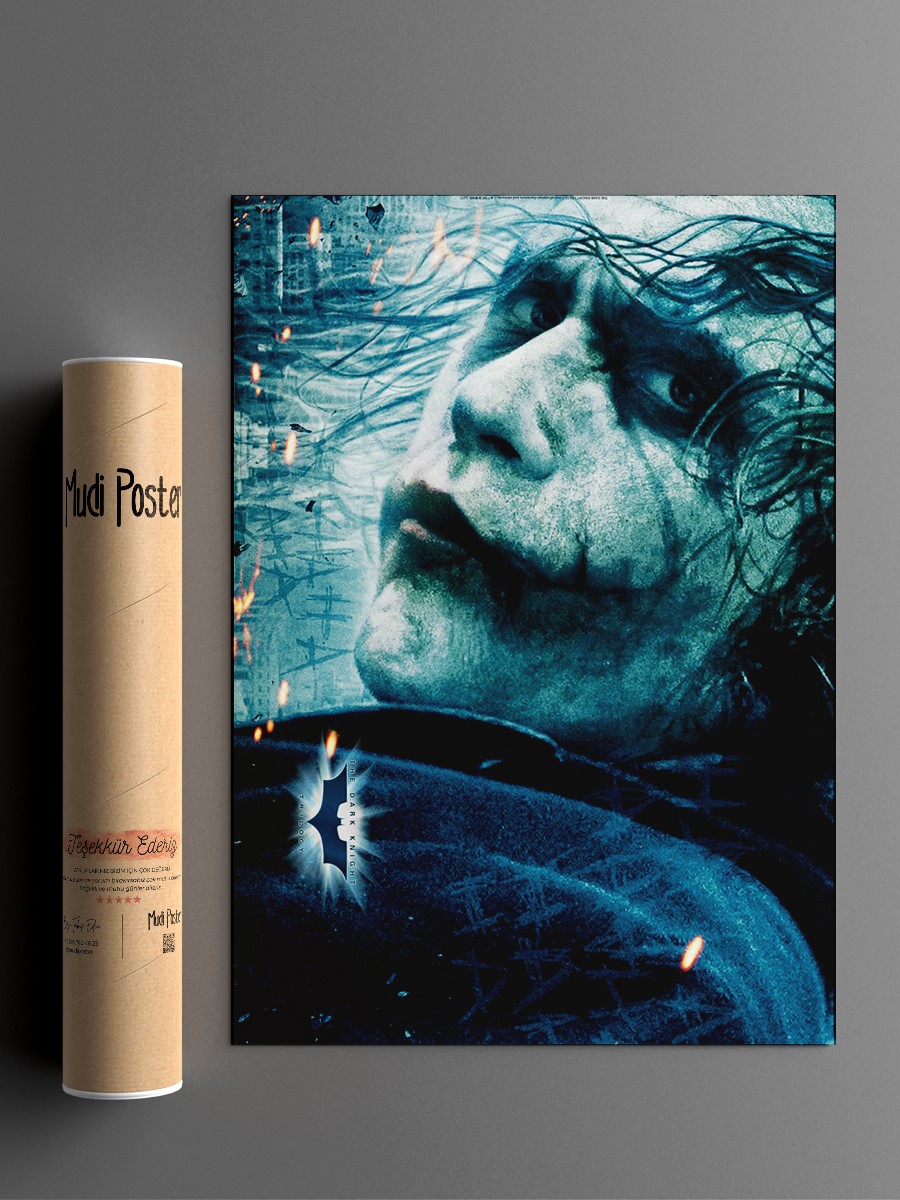 Joker portrait Poster, Çerçevesiz Tv Film Poster