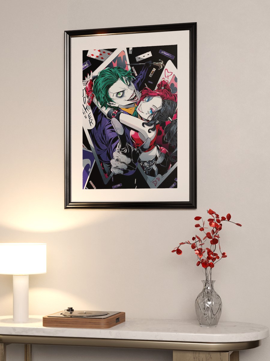 Joker with Harley Poster, Çerçevesiz Tv Film Poster