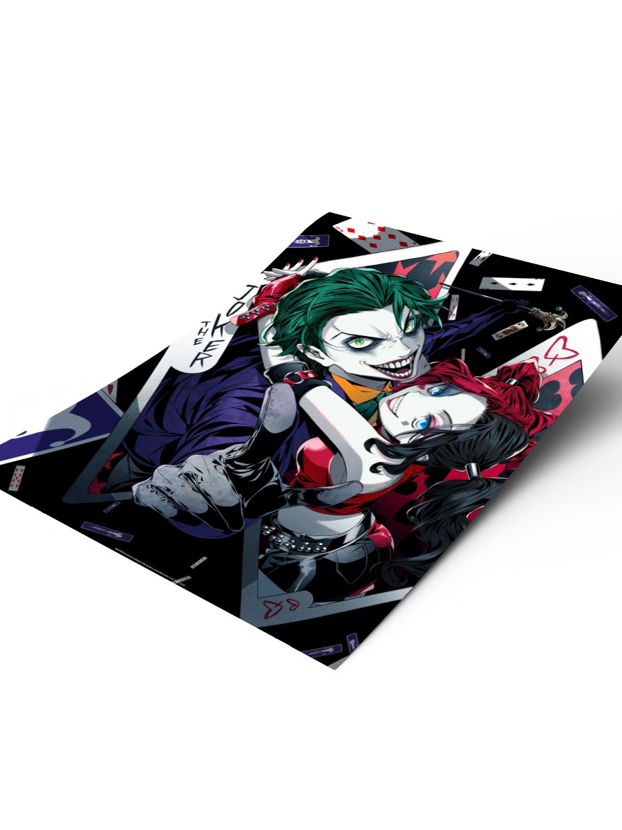 Joker with Harley Poster, Çerçevesiz Tv Film Poster
