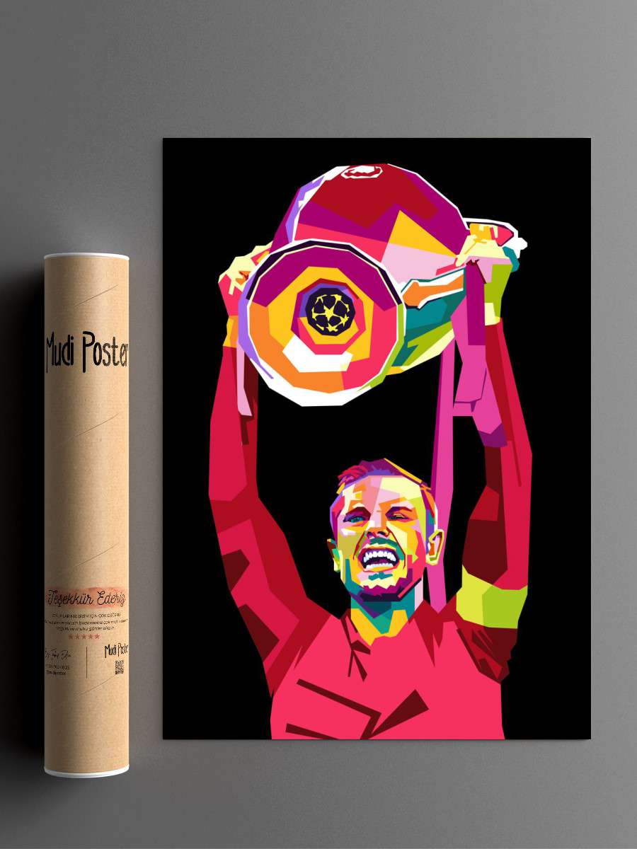 Jordan Henderson in wpap Futbol Poster Çerçevesiz Yüksek Kalite Futbolcu Duvar Poster