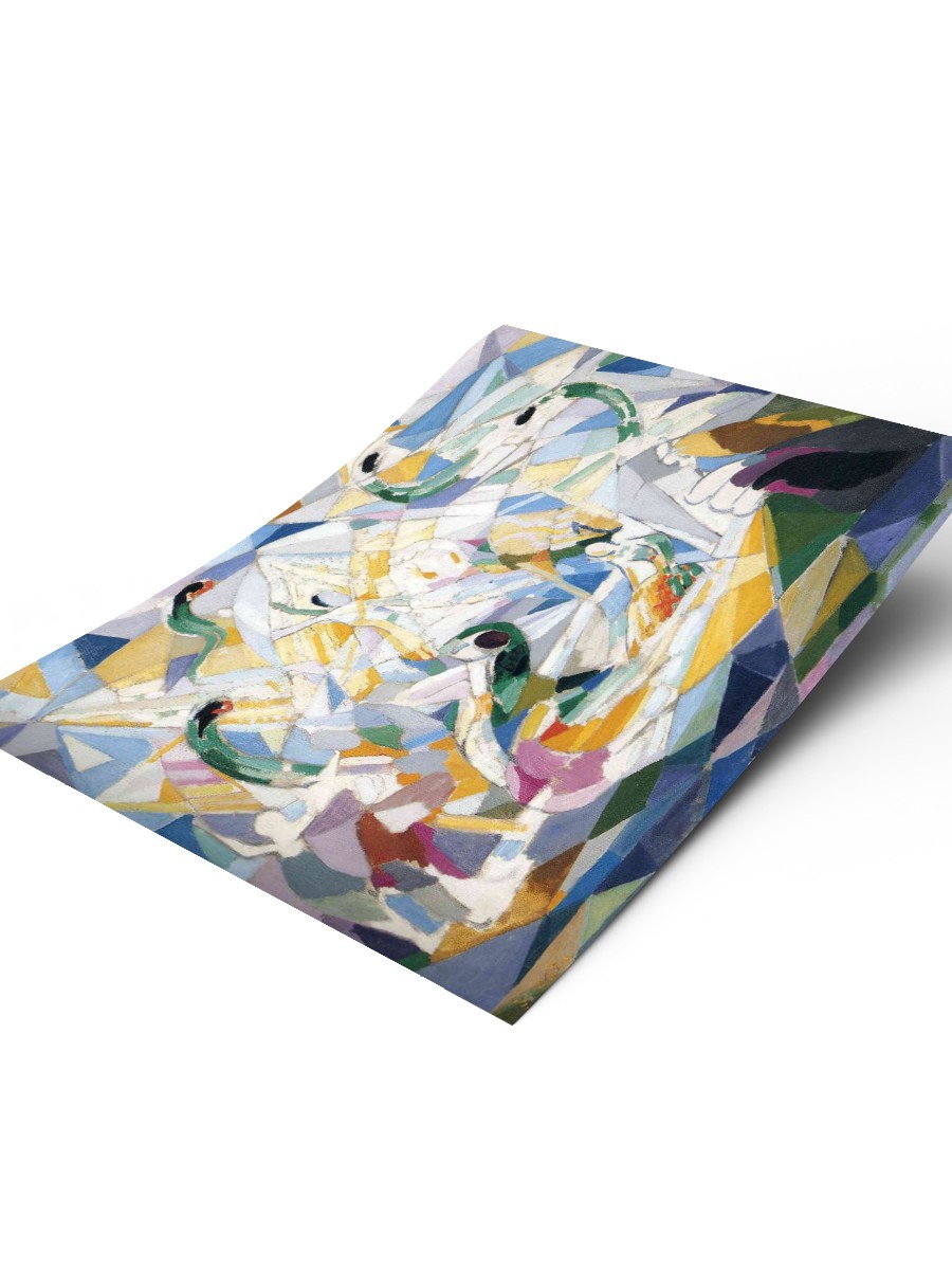 Joseph Stella Four Tablo Sanatsal Ünlü Ressam Poster Çerçevesiz Yüksek Kalite Poster