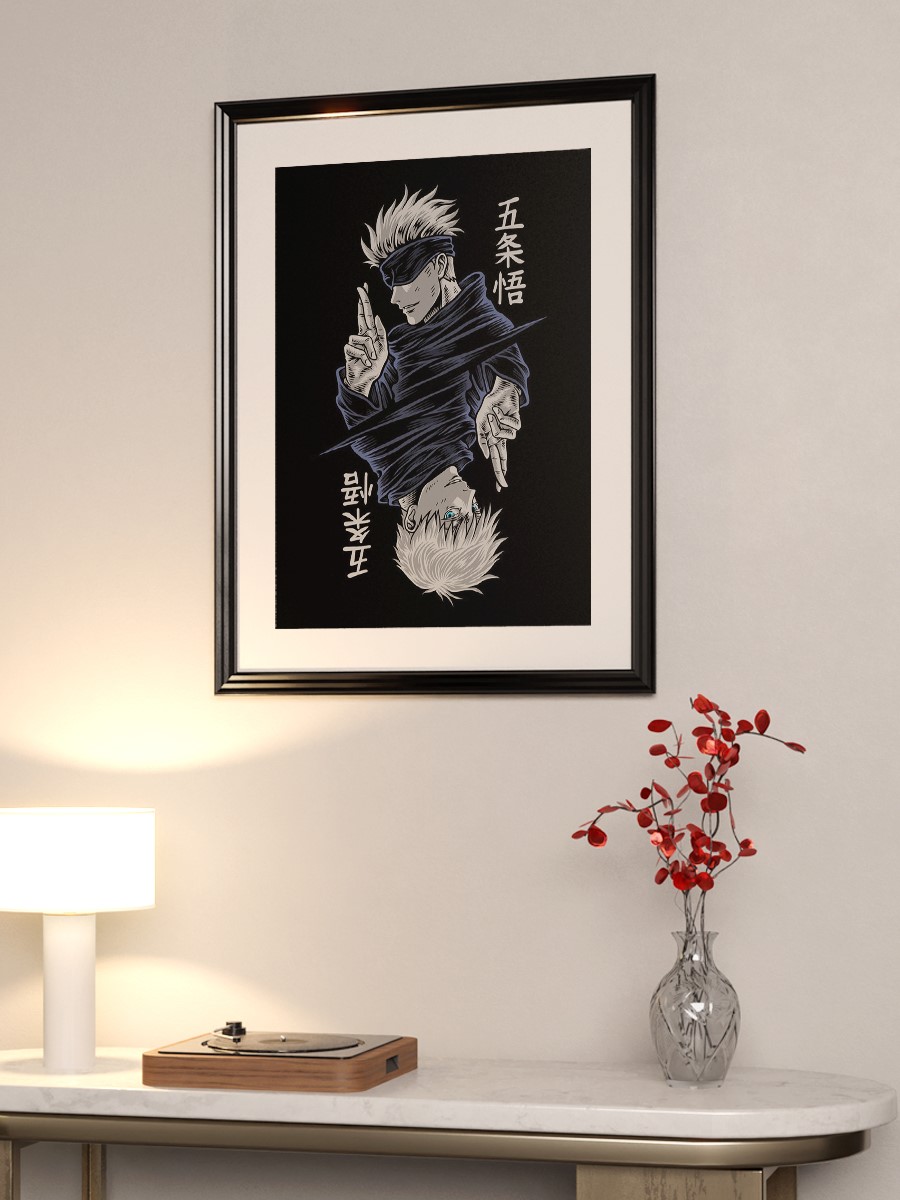 Jujutsu Gojo Satoru Anime Poster Çerçevesiz Yüksek Kalite Anime Duvar Poster