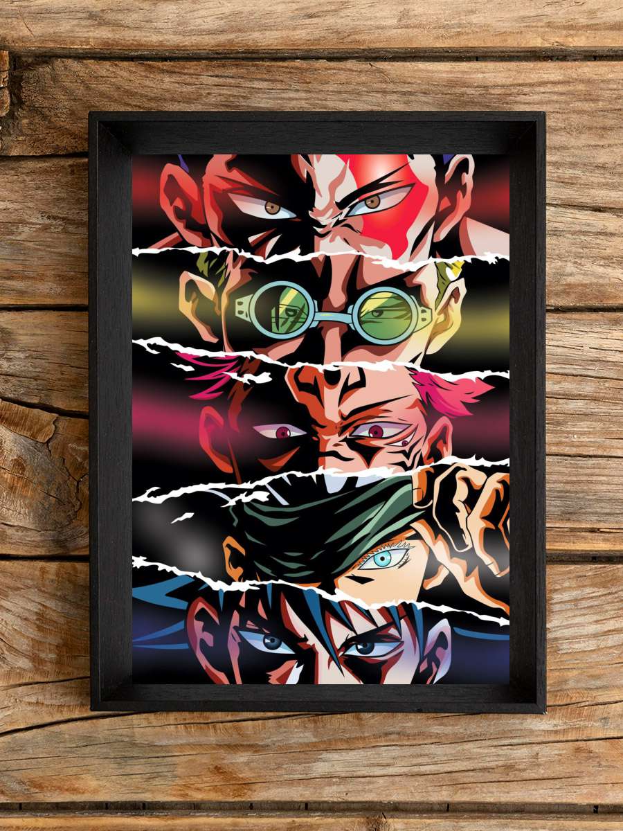 Jujutsu Kaisen Eyes Anime Poster Çerçevesiz Yüksek Kalite Anime Duvar Poster