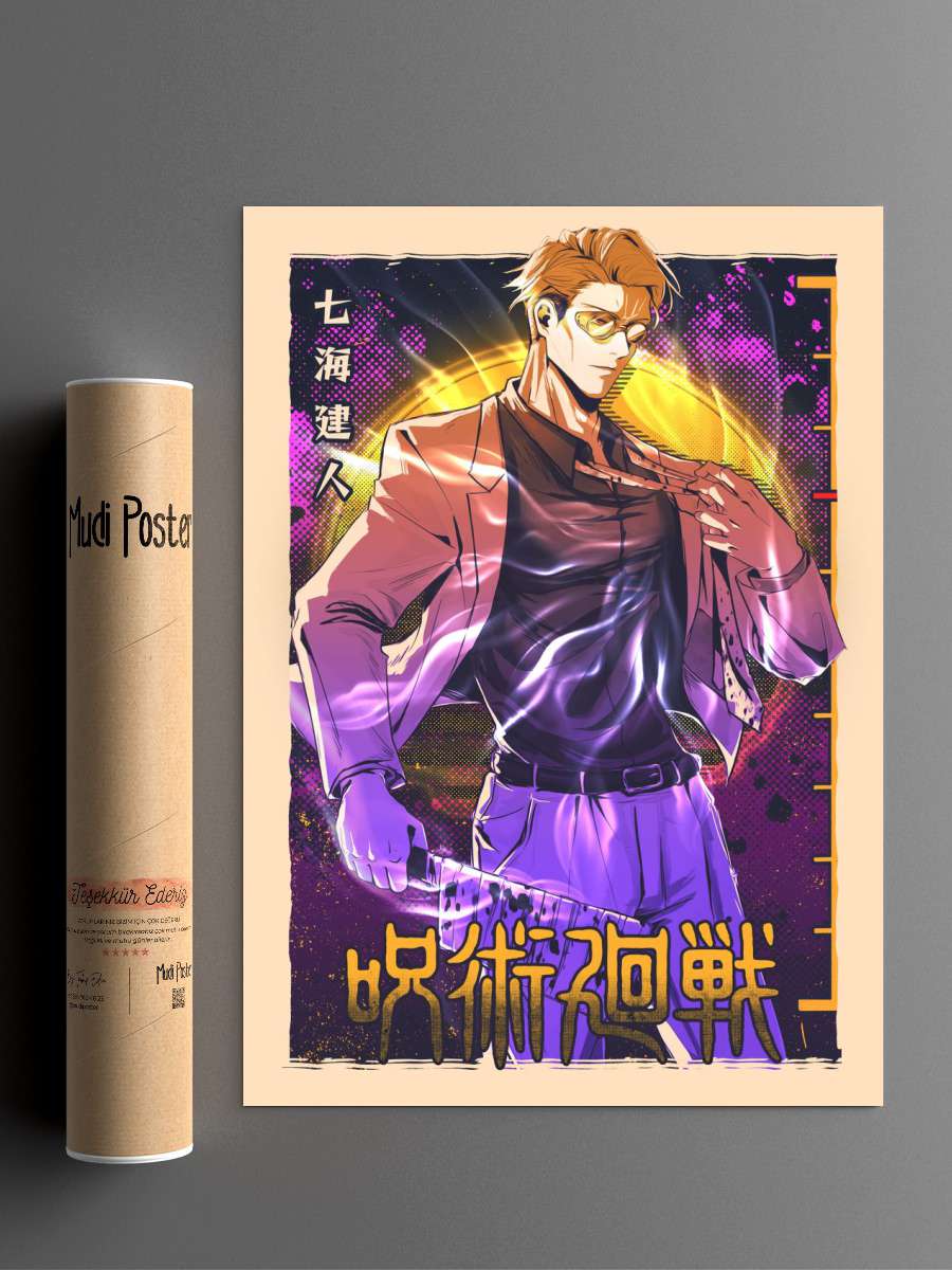 Jujutsu Kaisen Nanami Anime Poster Çerçevesiz Yüksek Kalite Anime Duvar Poster