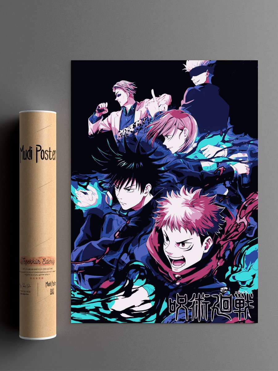 Jujutsu Kaisen Anime Poster Çerçevesiz Yüksek Kalite Anime Duvar Poster