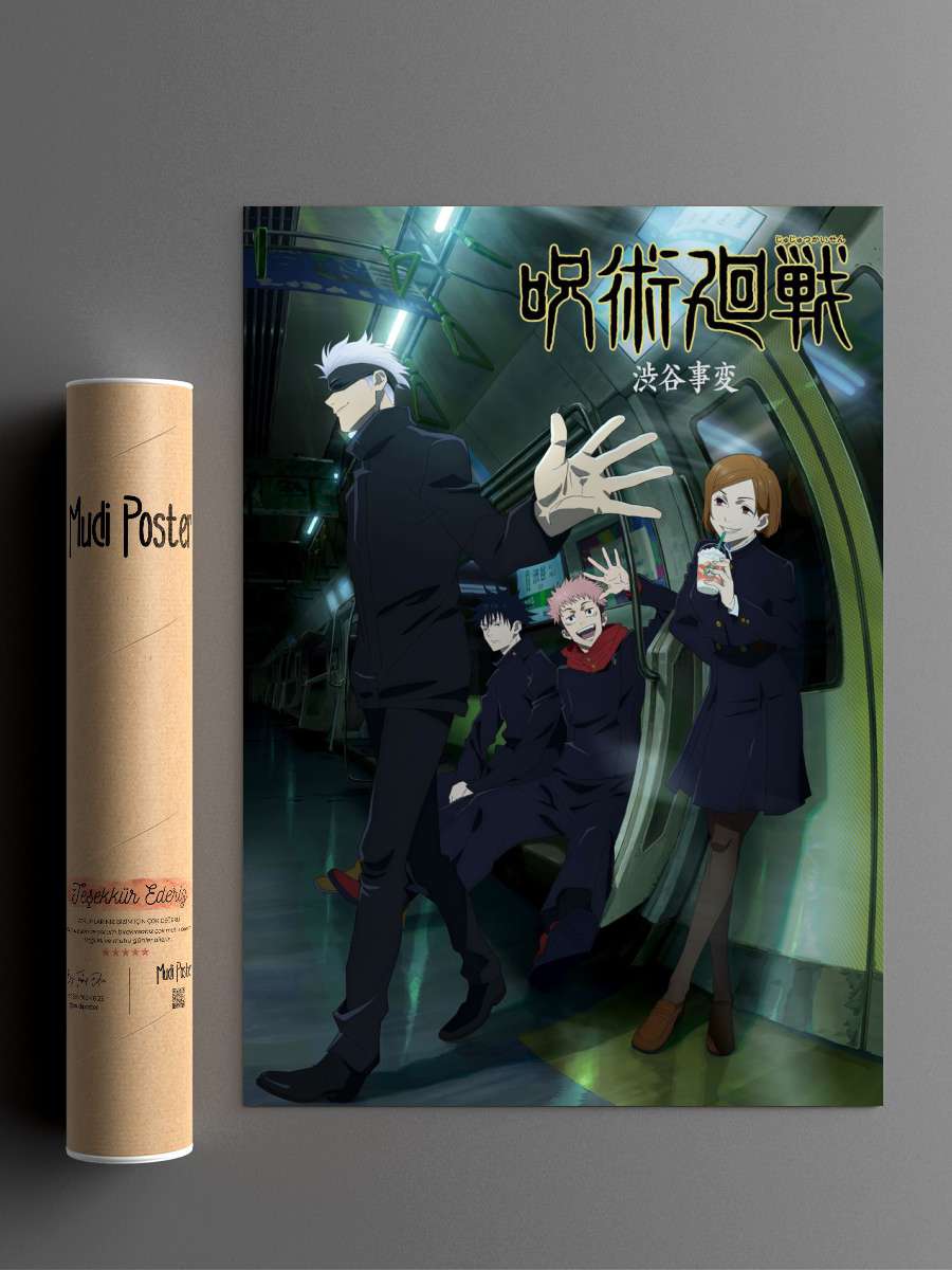 Jujutsu Kaisen Anime Poster Çerçevesiz Yüksek Kalite Anime Duvar Poster